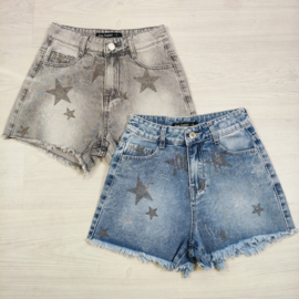 Star Spark Denim Shorts - blauw