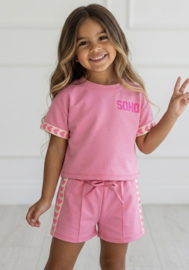 Soho heart summer set - donkerroze