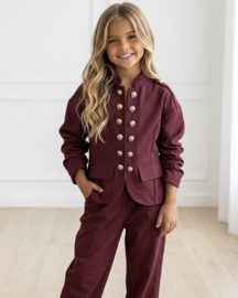 Royal Button Set - bordeaux