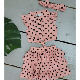 Dots all over set - pink