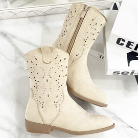 Girly cowboy boots - beige