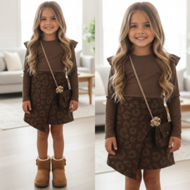 More suede dress