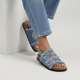 Rockstar denim sandals - blauw