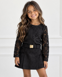 Lace Top - zwart