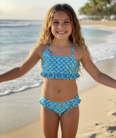 Mermaid Scales Bikini - blauw