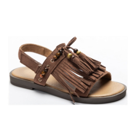 Tassel sandals - bruin
