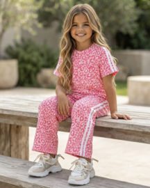 Leo stripes set - neon roze