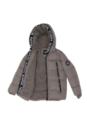 ICON Urban Zip Puffer Jacket Grey