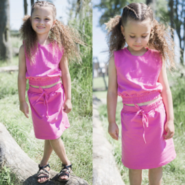 Sporty skirt set - roze 