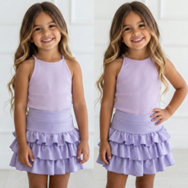 Sunny Rib Halter Top - Lila