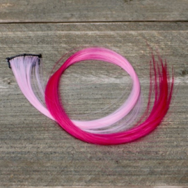 Baby Pink/ Fluor Pink Hairclip #10