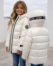 ICON Girls glow puffer jacket - off-white