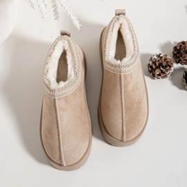 Cozy slides (twinning) - beige
