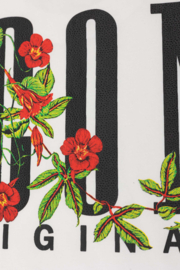 Floral Icon tee - wit