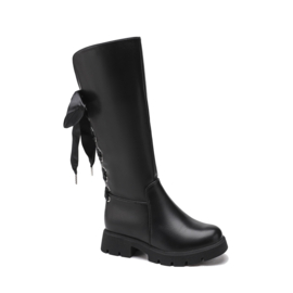 Laced up boots - Black