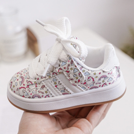 White unicorn sneakers