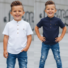 Buttoned shortsleeves boys blouse