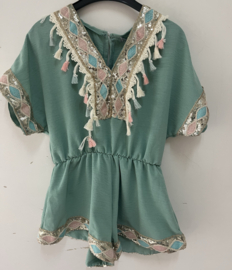 Sunny island playsuit - green