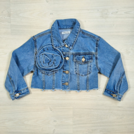 Rose denim jacket