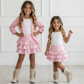 Diva Ruffle Skort - roze