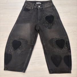 Sparkling Heart Jeans - grijs 