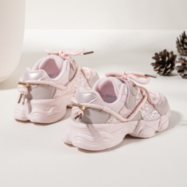 Glitter crush sneakers - roze
