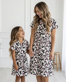 Mommy & Me Pink Leopard Dress