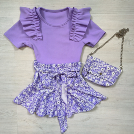 Girly flower set - paars