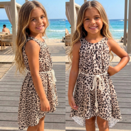 Golden Leopard Summer Dress