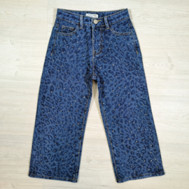 Glitter leopard jeans