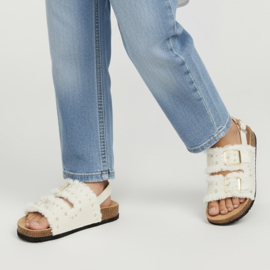 Rockstar denim sandals - beige