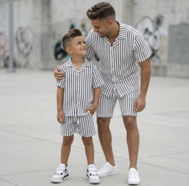 Coolest stripes twinning set - wit