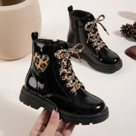 Heart & roar boots - shiny black