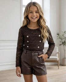 Royal Lace Top - bruin