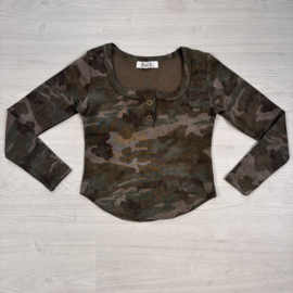 Your Camo Girl Top - legergroen