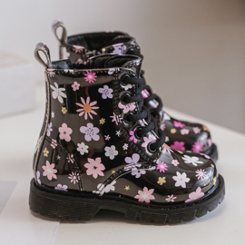 Black flower boots (Verzenddatum 19 sep)