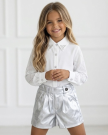 Diamond Check Blouse - wit