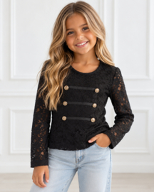 Royal Lace Top - zwart