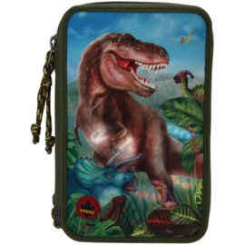 Dino World 3-vaks etui LED NEW