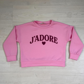 J'adore heart sweater - roze