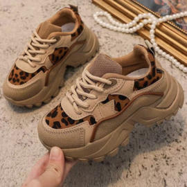 Leopard sneakers - beige 