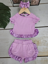Ruffle me up set - paars