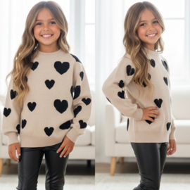 Next Hartjes trui - beige