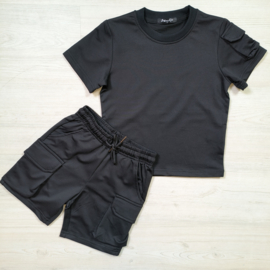 Basic cargo set boys - zwart