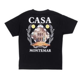 Casa tennis club tee - zwart