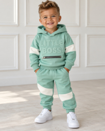 Hooded Little boss set - mint