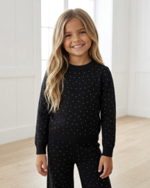 Shine All Day Knitted Set - zwart