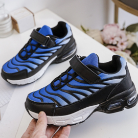 Faded boys sneakers - blauw