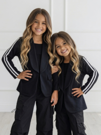 Sport Stripe Chic Blazer - zwart