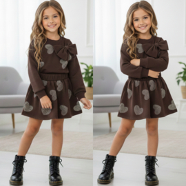 Your heart bow set - bruin